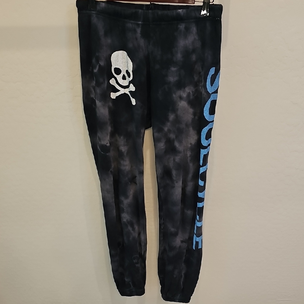 Unisex Aviator Nation premium sweatpants featuring the iconic skull graphic and